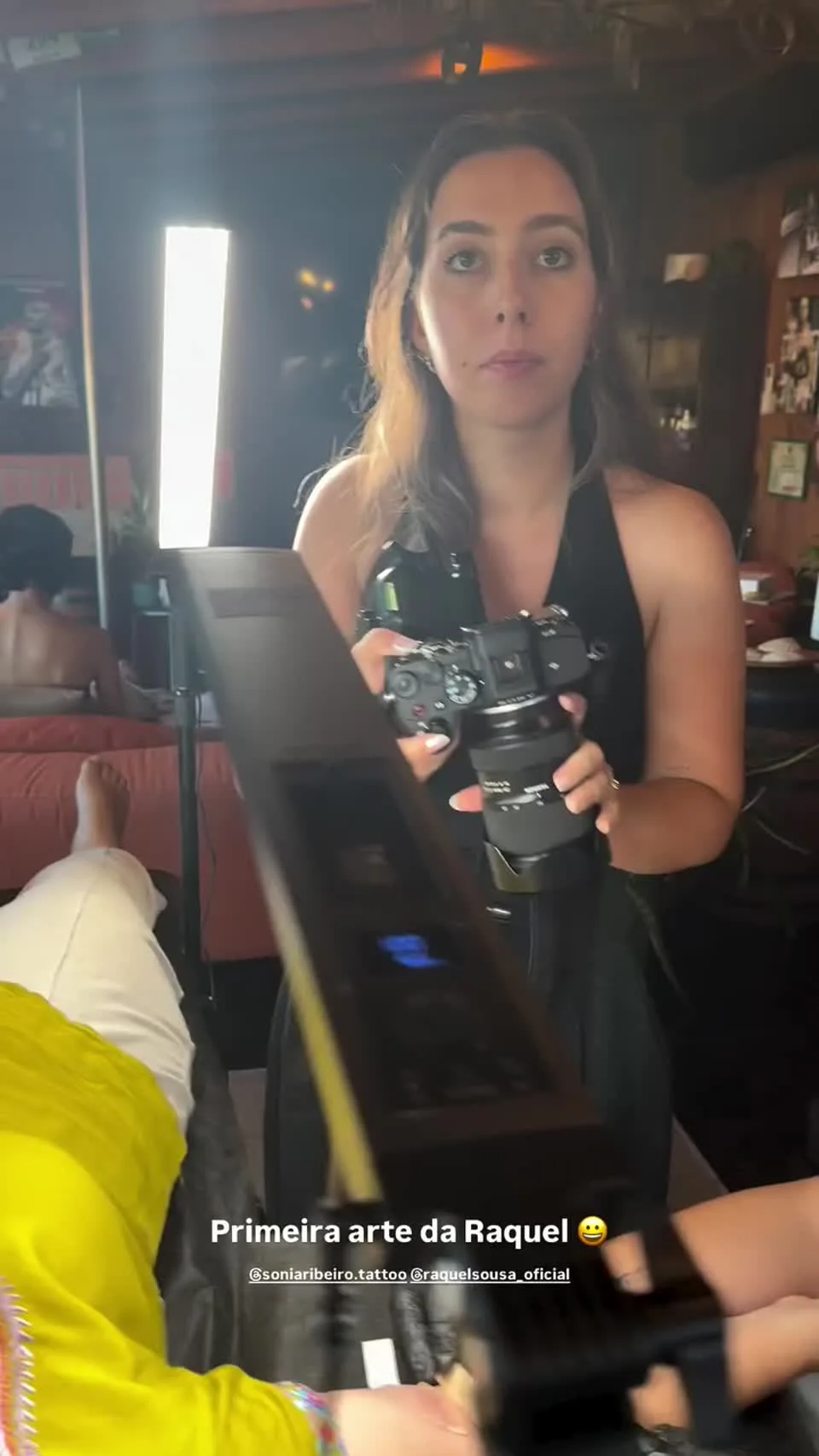 Raquel · primeira tatuagem no Bootcamp