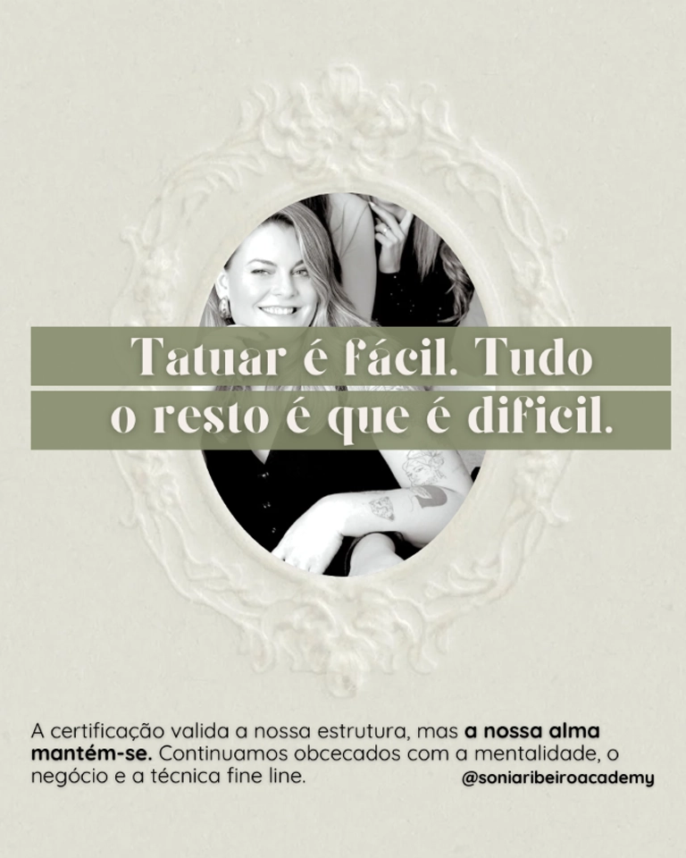 Sónia Ribeiro Tattoo Certificado DGERT