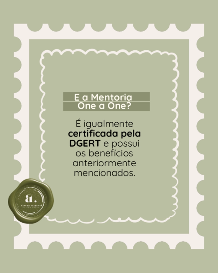 Sónia Ribeiro Tattoo Certificado DGERT